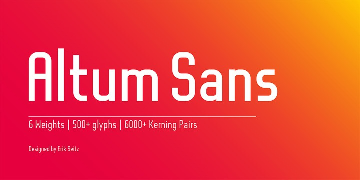 Altum Sans Font Free Download