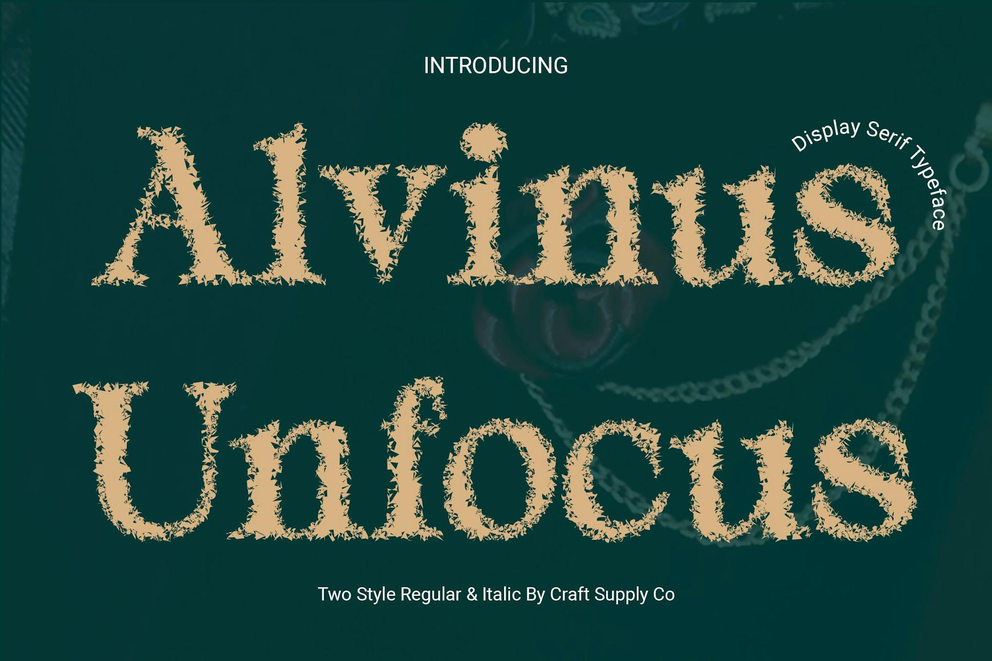 Alvinus Unfocus Font Free Download