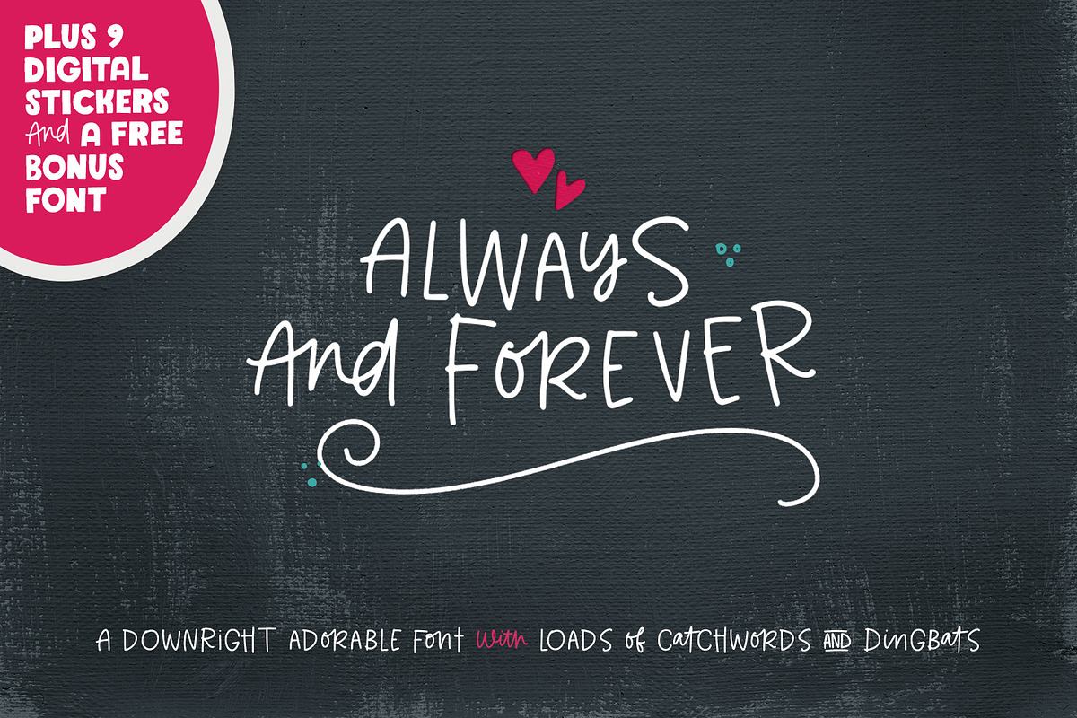 Always & Forever Type + Dingbats Free Download Free Download