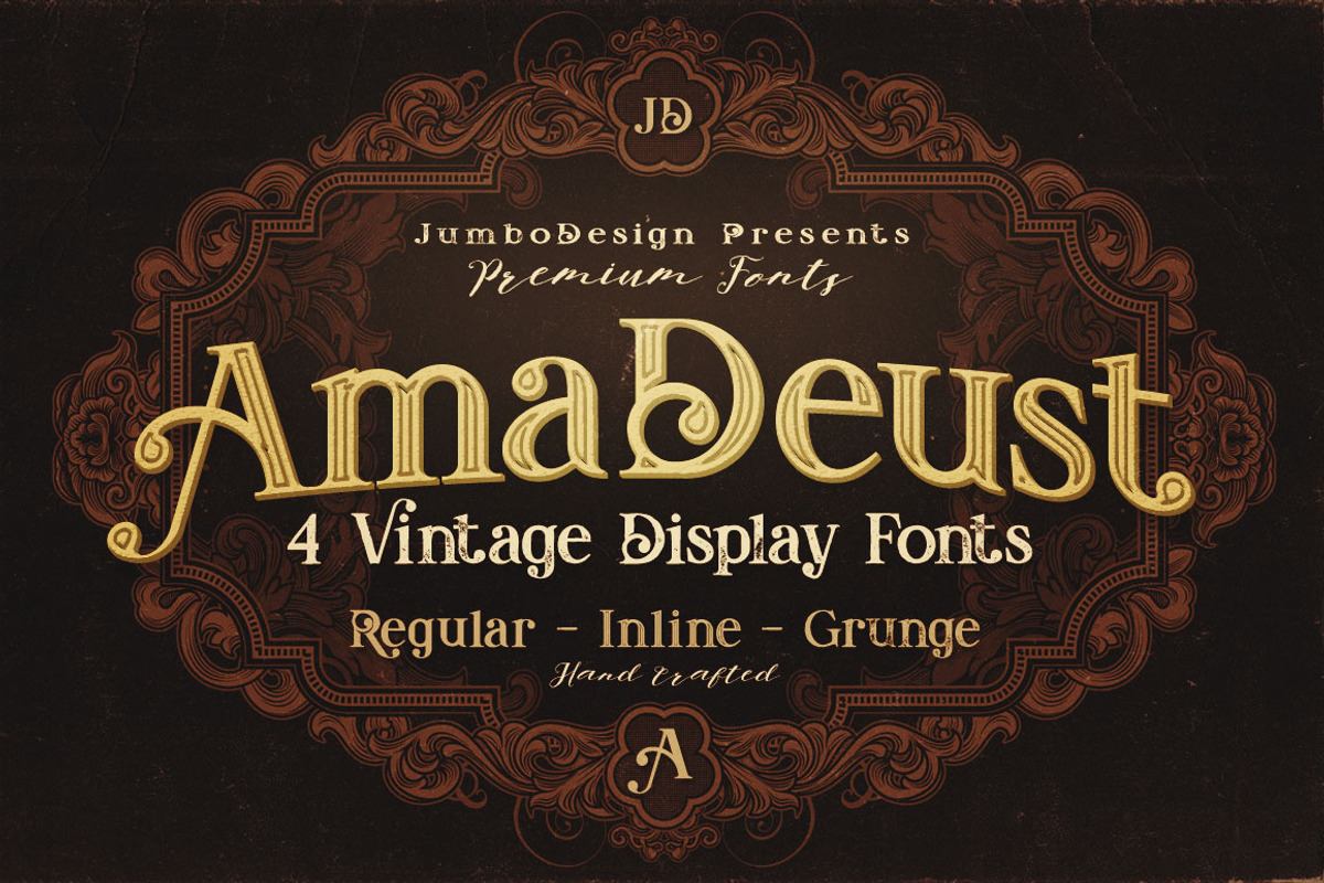 AmaDeust - Display Font Free Download Free Download