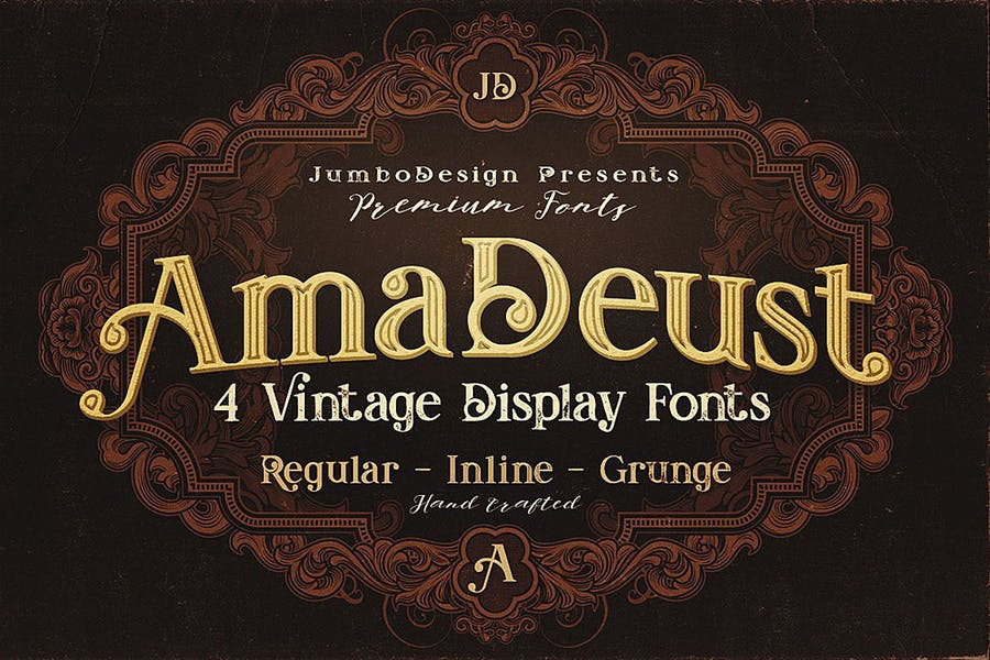 AmaDeust - Display Font Free Download