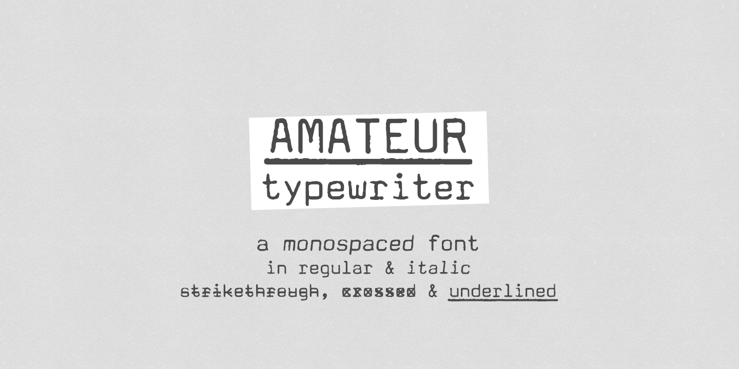 Amateur Typewriter Free Download Free Download