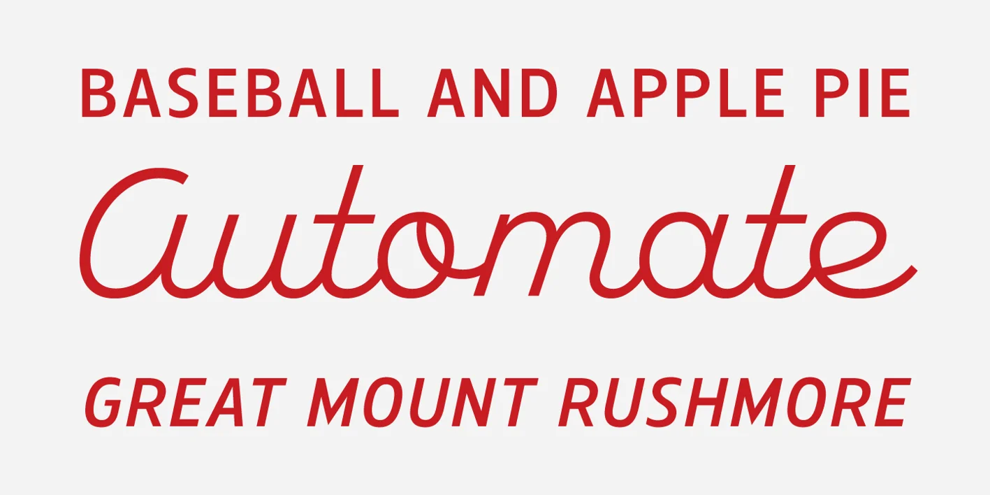 American Auto Font