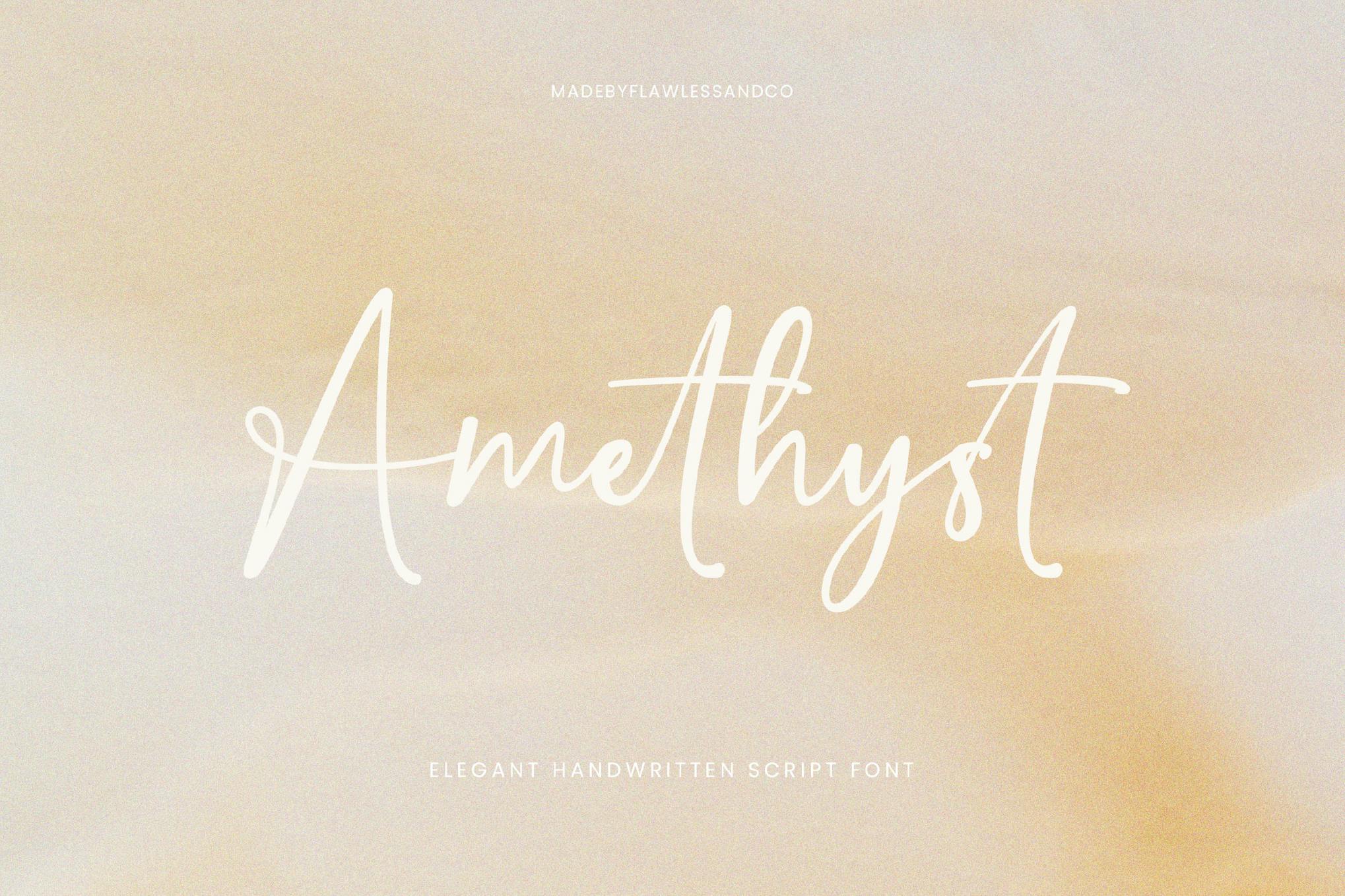 Amethyst Handwritten Script Font Free Download