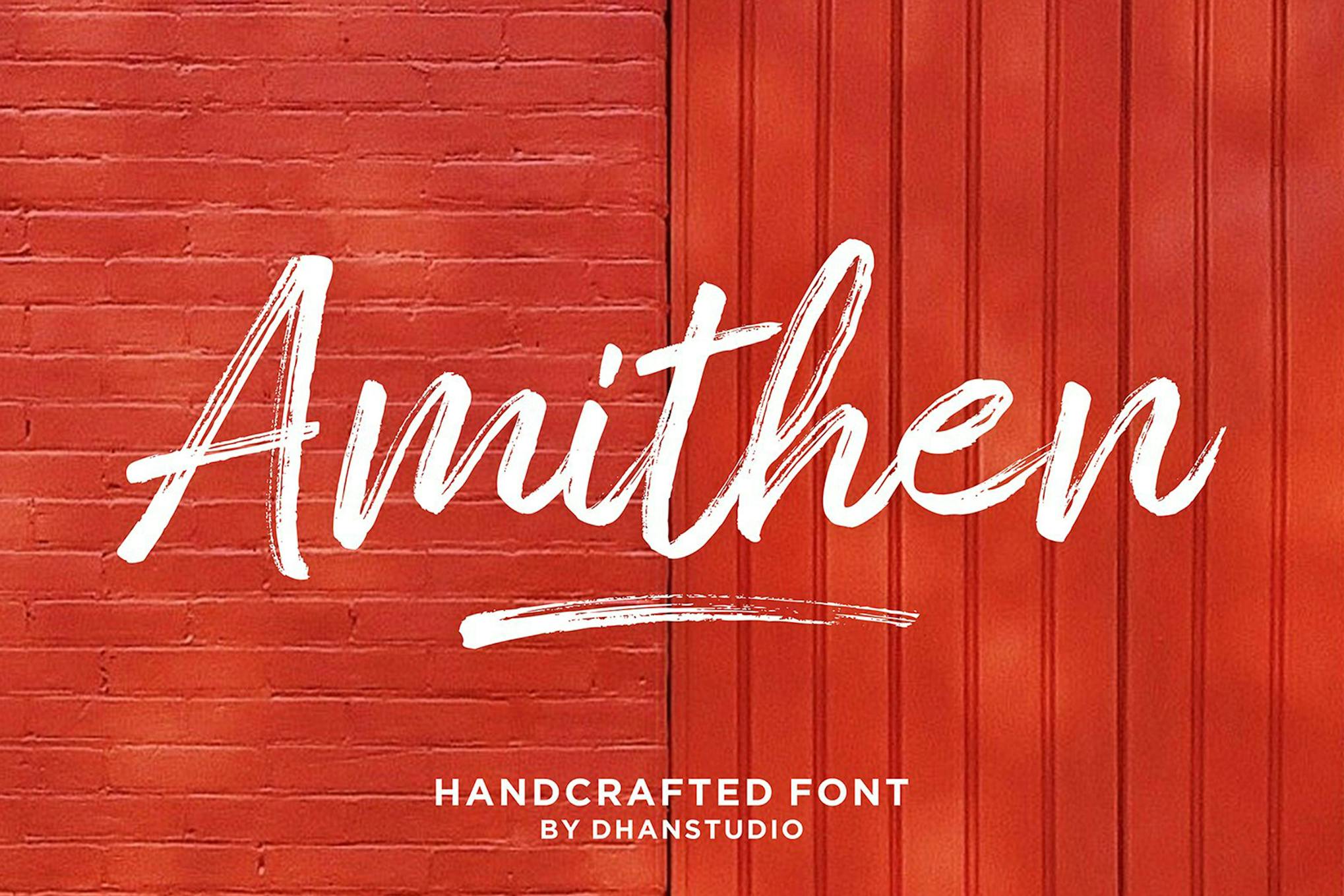 Amithen Brush Font Free Download