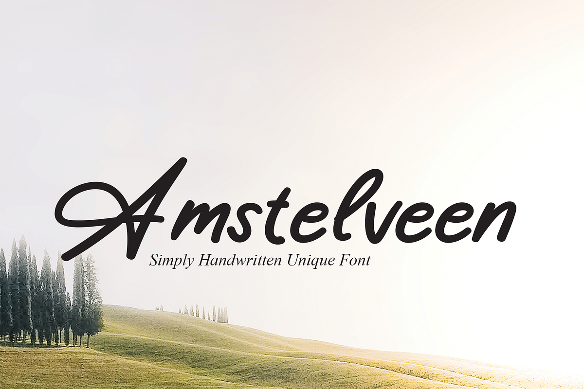 Amstelveen | Script Font Free Download Free Download