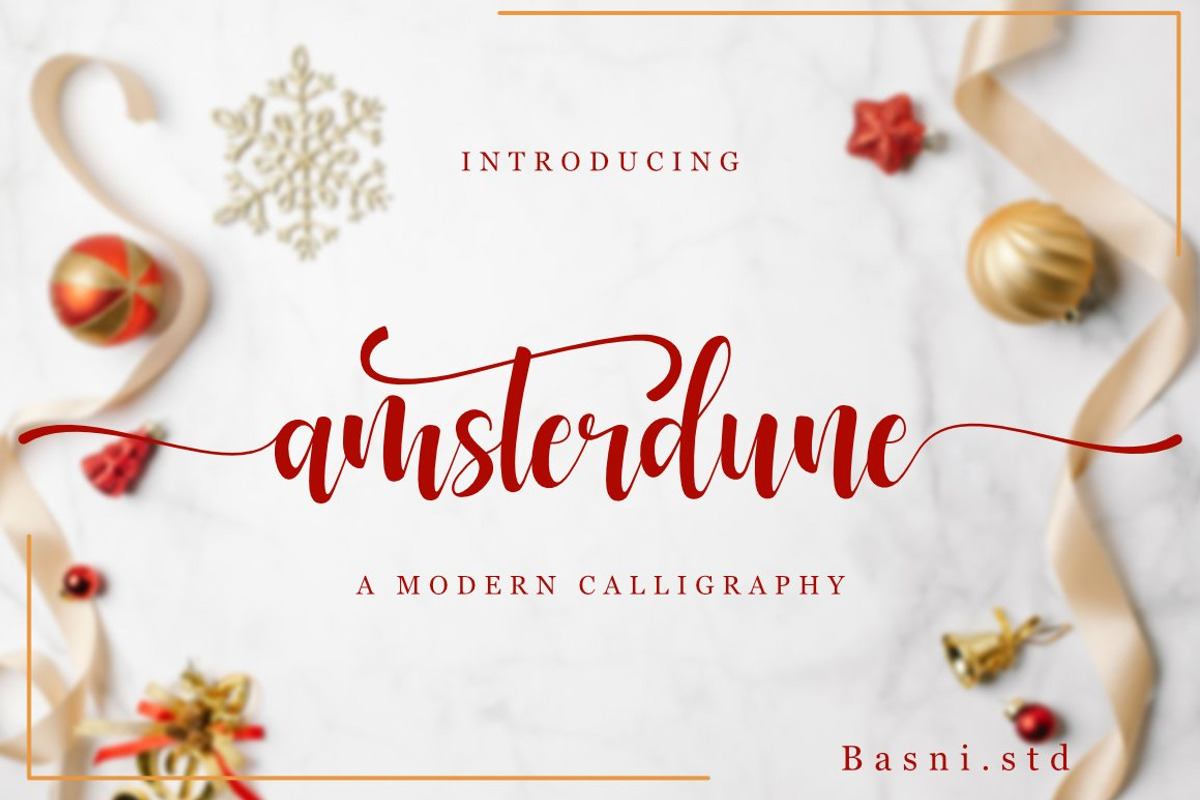 Amsterdune - Modern Calligraphy Free Download Free Download