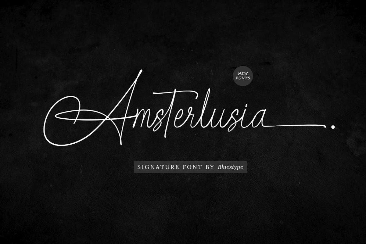 Amsterlusia - Signature Fonts Free Download Free Download