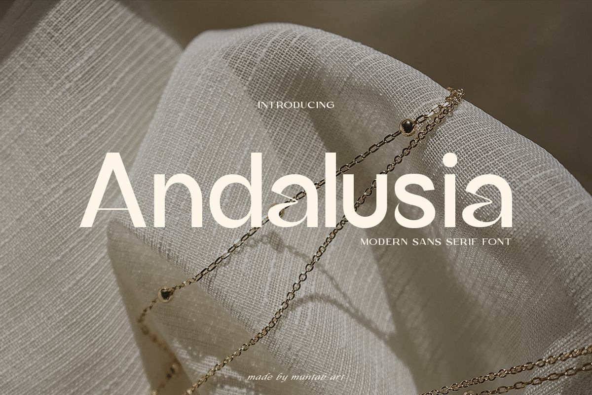 Andalusia Modern Sans Serif Free Download Free Download