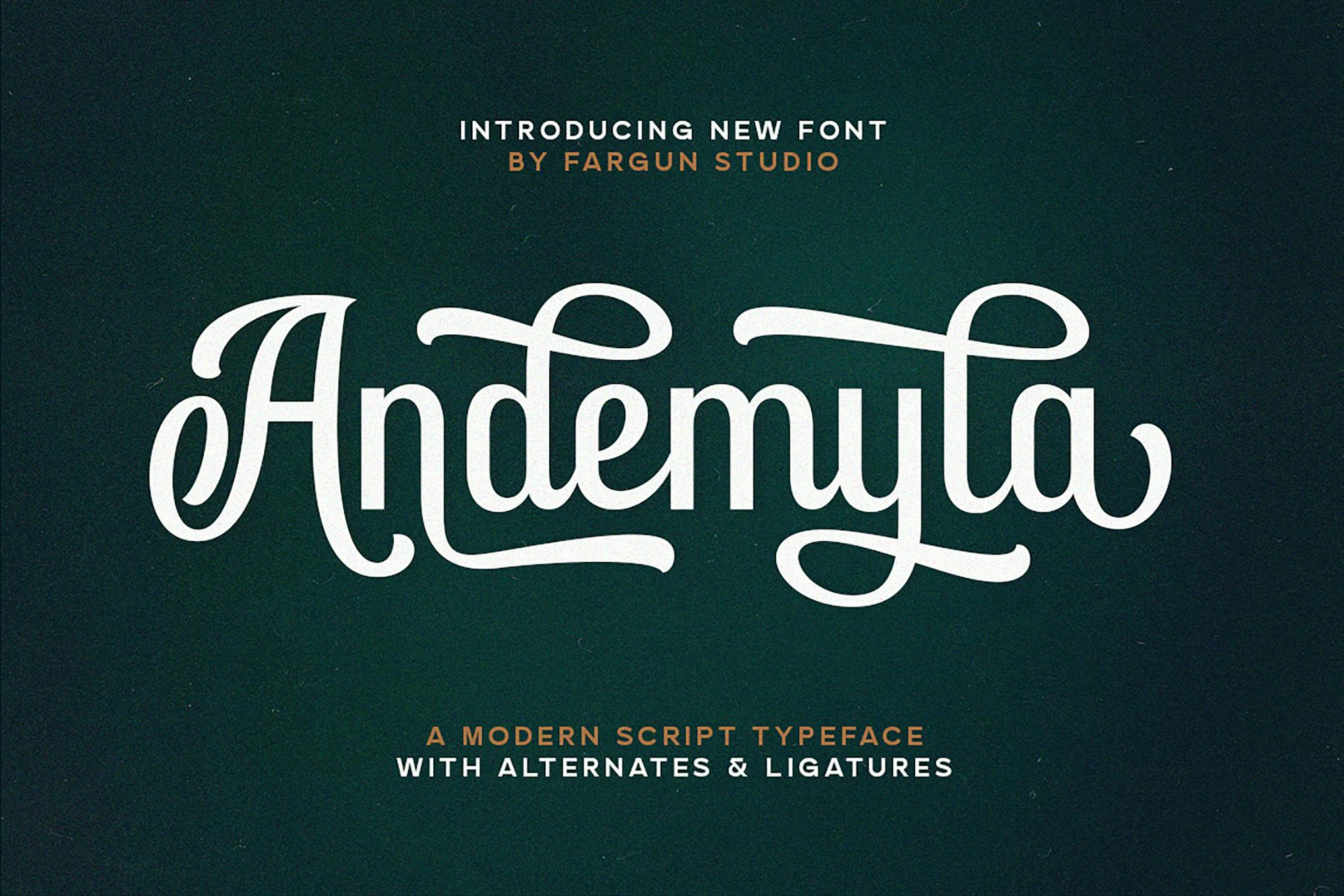 Andemyla Script Font Free Download