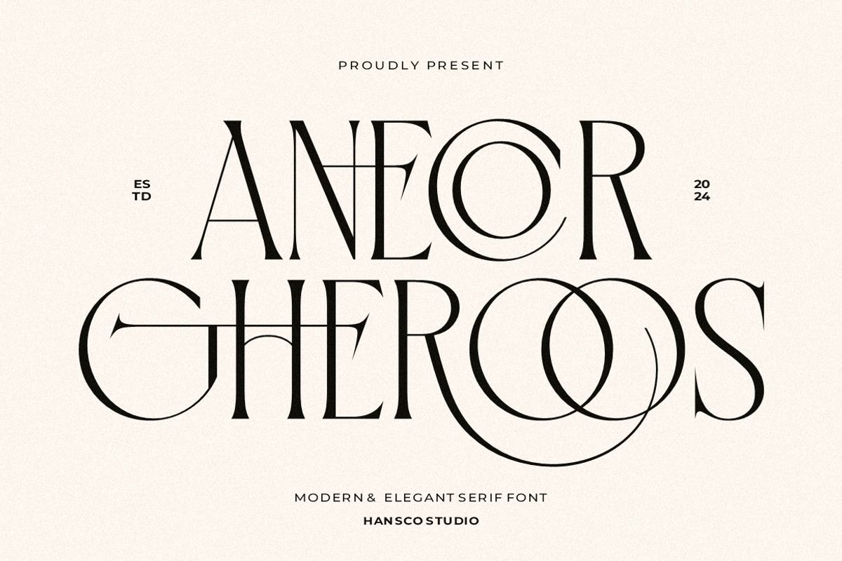 Anecor Gheroos Font Free Download Free Download