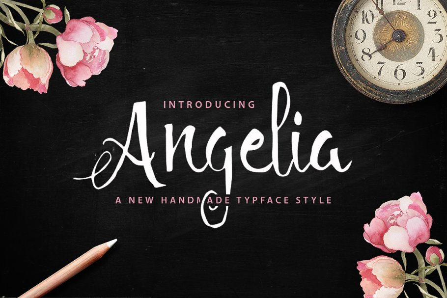 Angelia Script Font Free Download