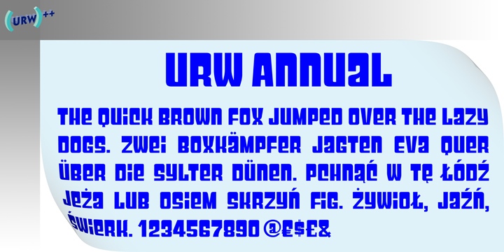 Annual Font Free Download