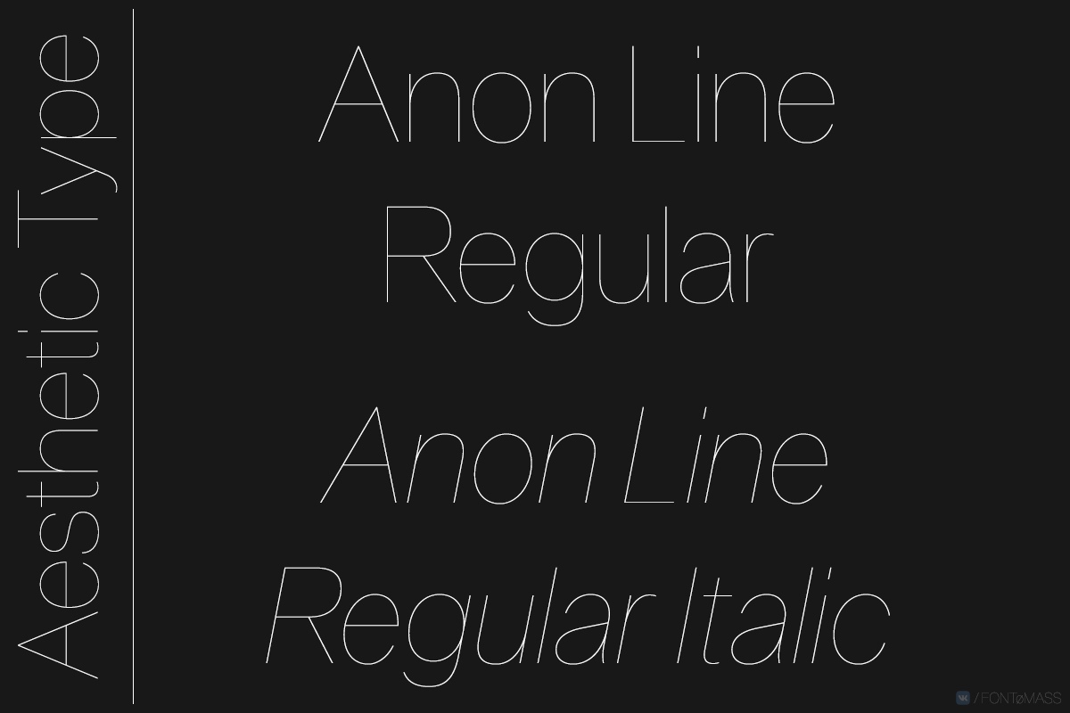 Anon Line Font Free Download