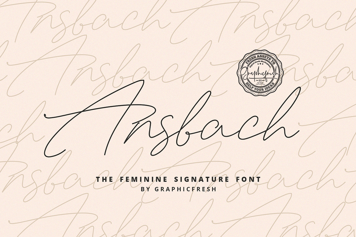 Ansbach | The Feminine Signature Font Free Download