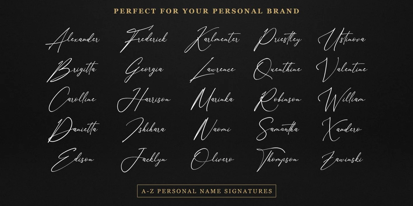 Anthoni Signature Font