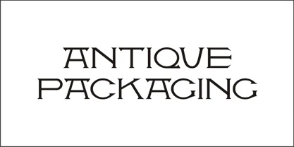 Antique Packaging JNL Font