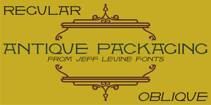 Antique Packaging JNL Font Free Download