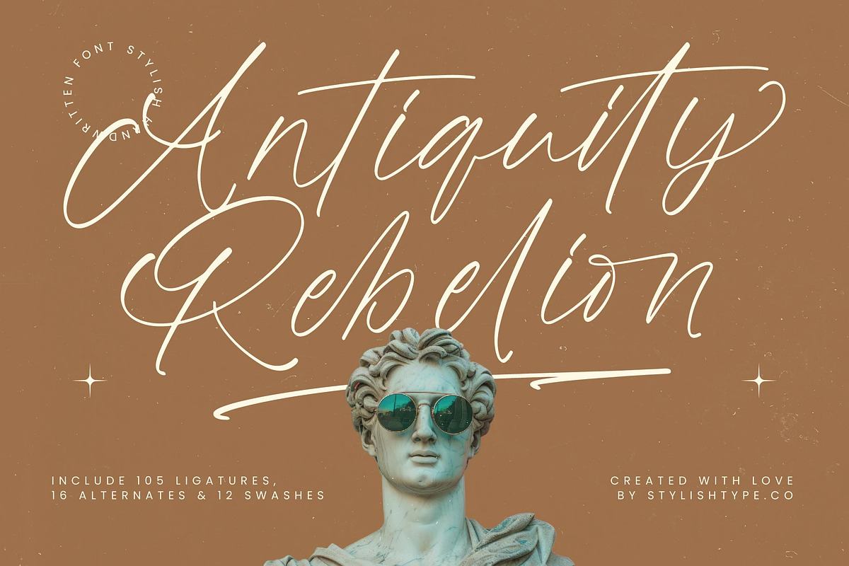 Antiquity Rebelion Handwritten Font Free Download Free Download