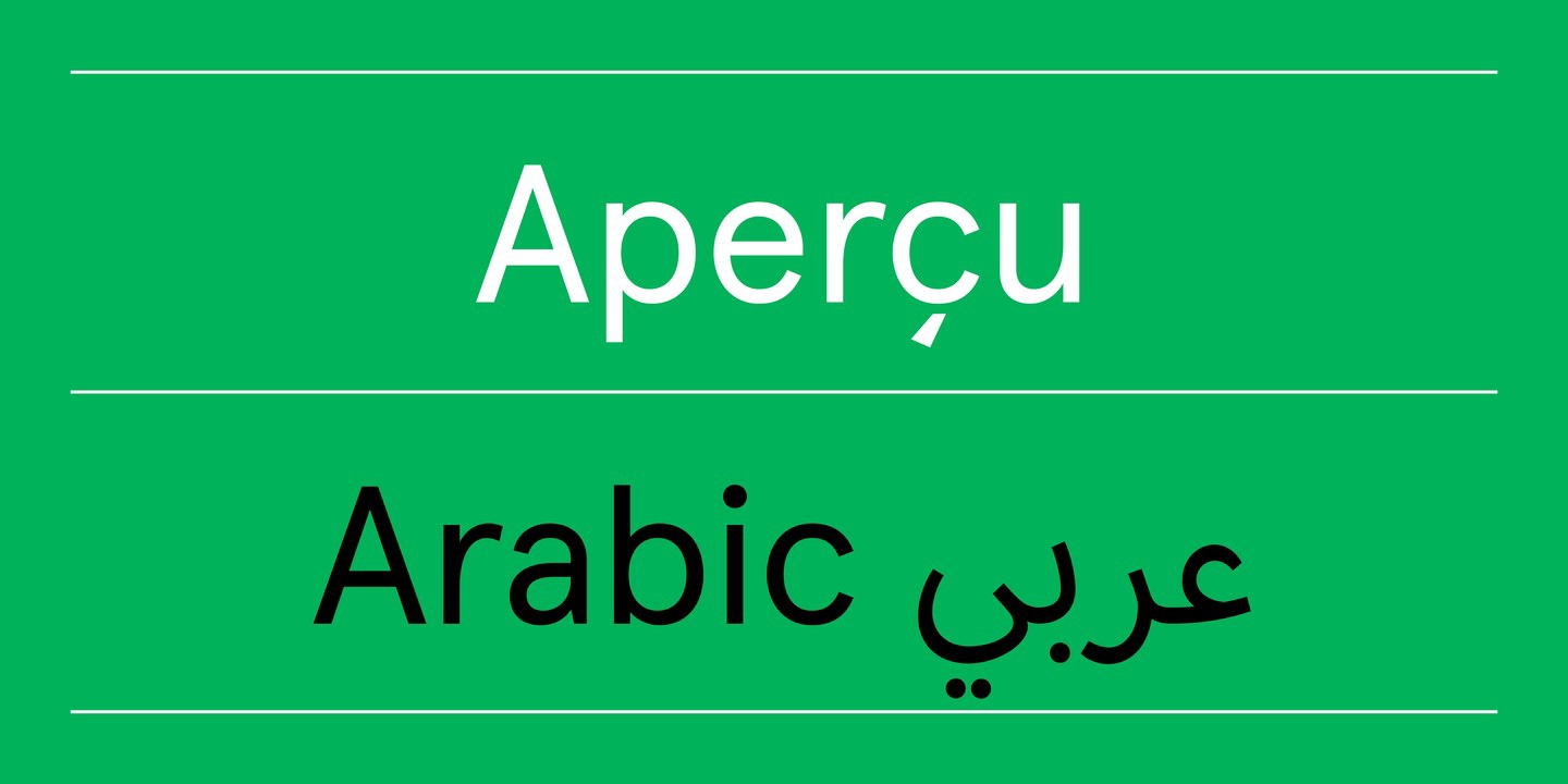 Apercu Arabic Font Free Download