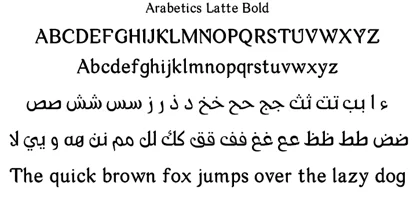 Arabetics Latte Font