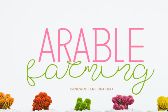 Arable Farming Font Free Download