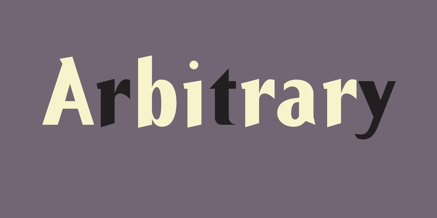 Arbitrary Font Free Download