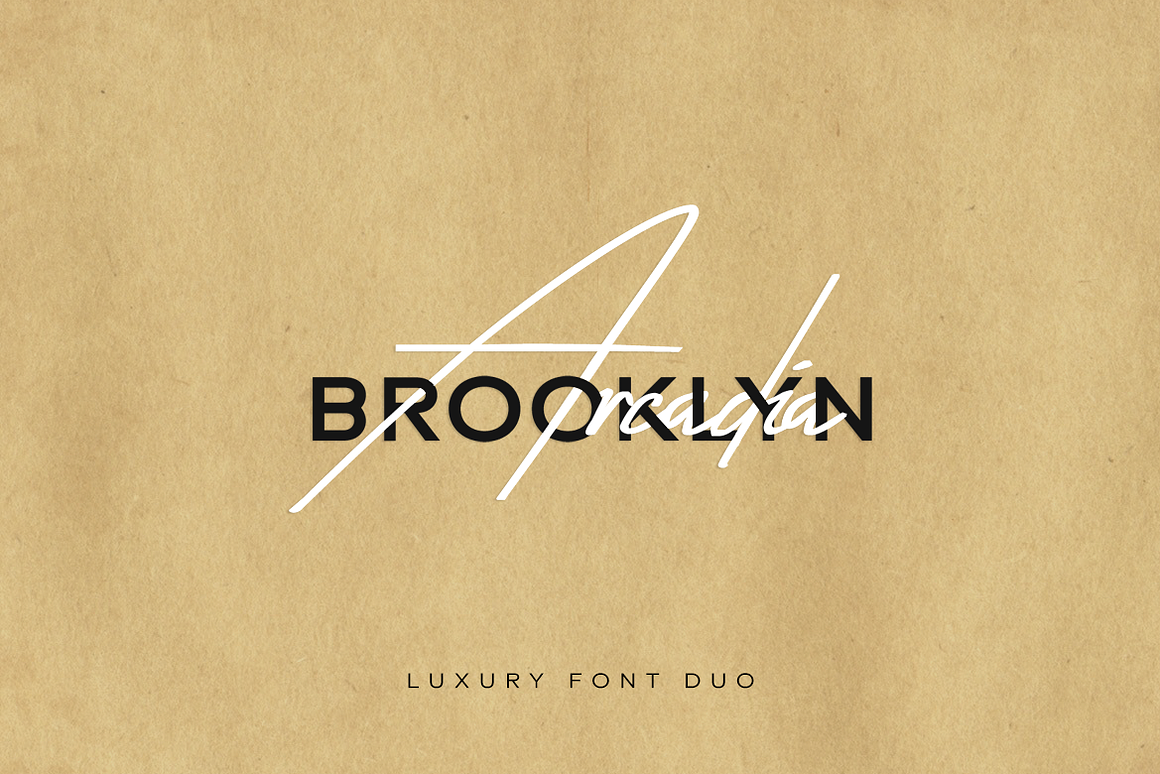 Arcadia & Brooklyn - Luxury Font Duo Free Download