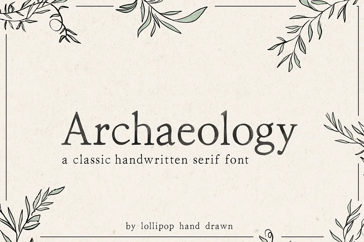 Archaeology Serif Font Free Download Free Download