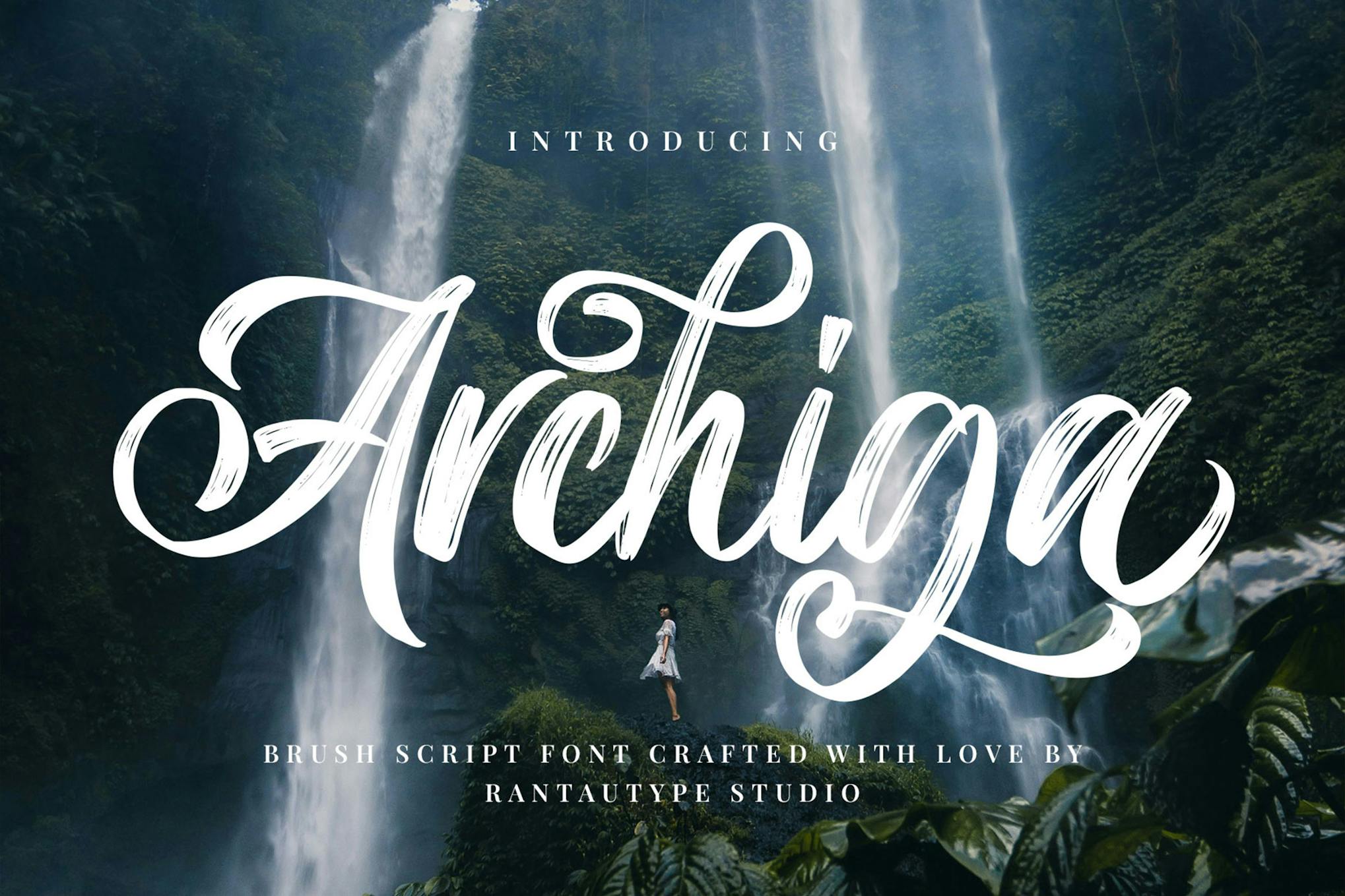 Archiga A Script Brush Font Free Download