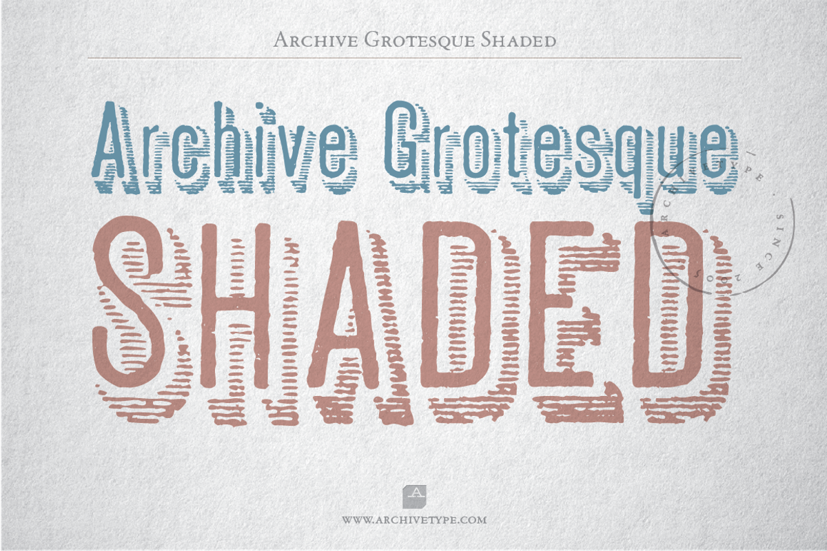 Archive Grotesque Shaded Free Download Free Download