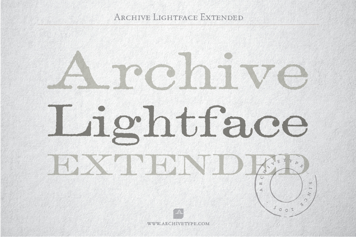 Archive Lightface Extended Free Download Free Download