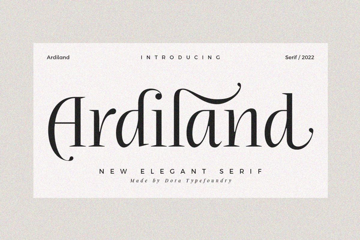 Ardiland | Elegant Serif Free Download Free Download