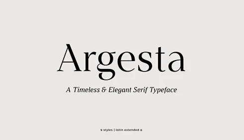 Argesta Font Family Free Download