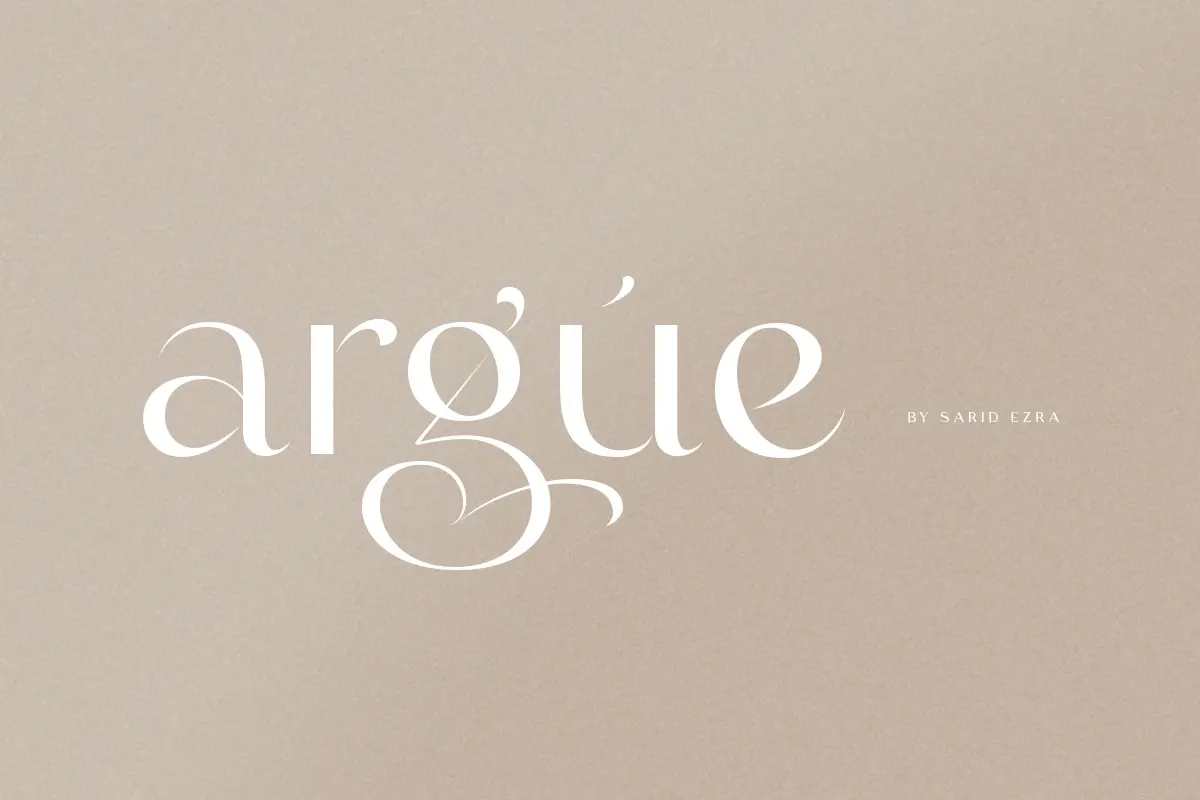 Argue - Stylish Font Free Download Free Download