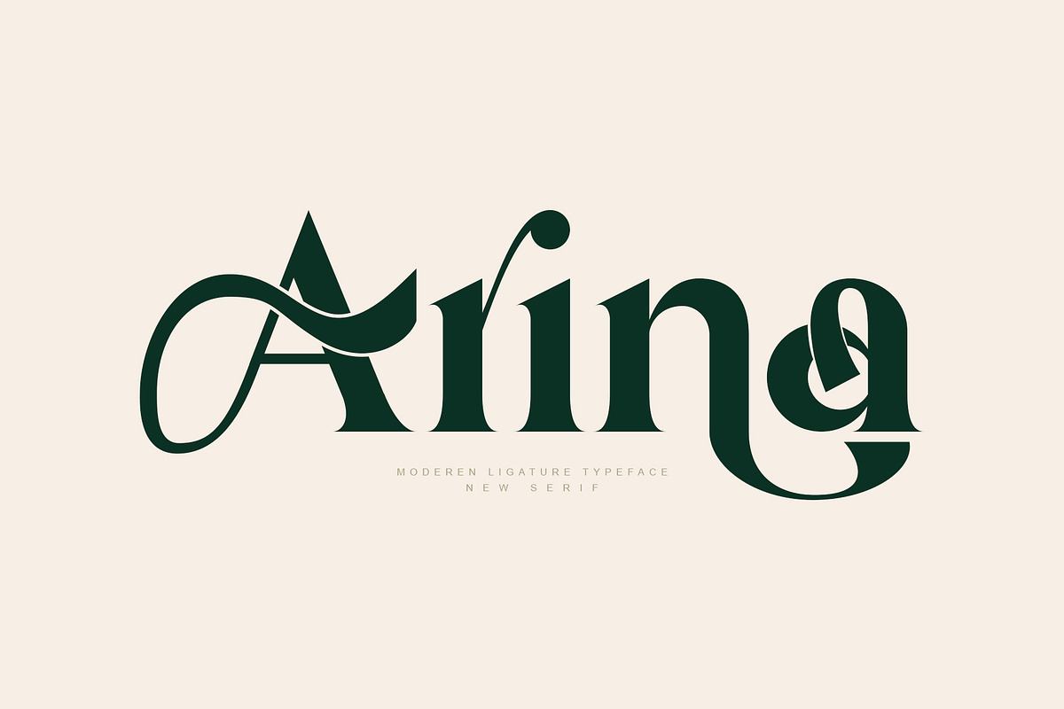 Arina Ligature Serif Typeface Free Download Free Download