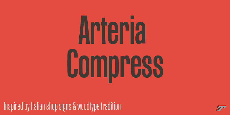 Arteria Compress Font Free Download Free Download