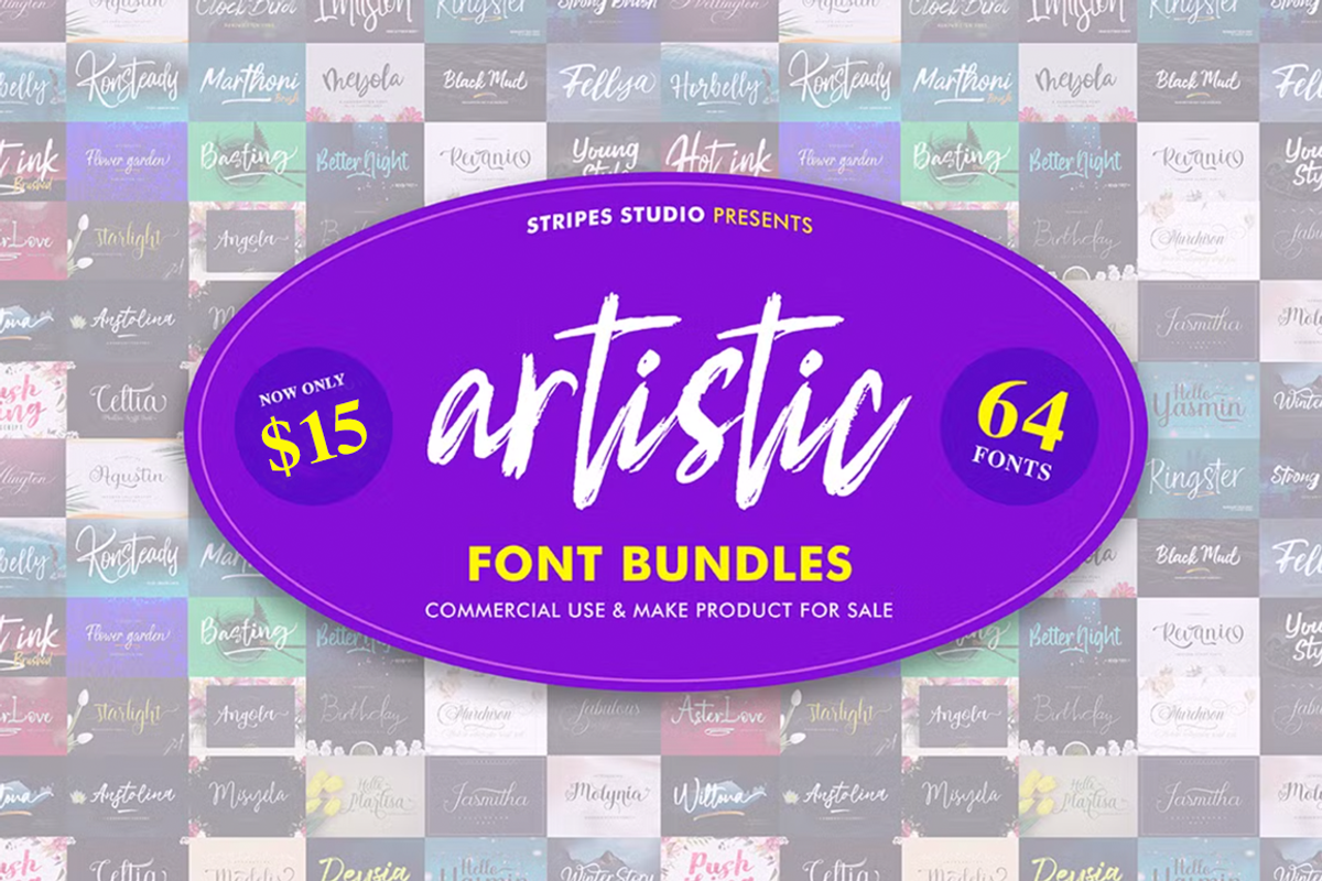 Artistic Font Bundles Free Download Free Download