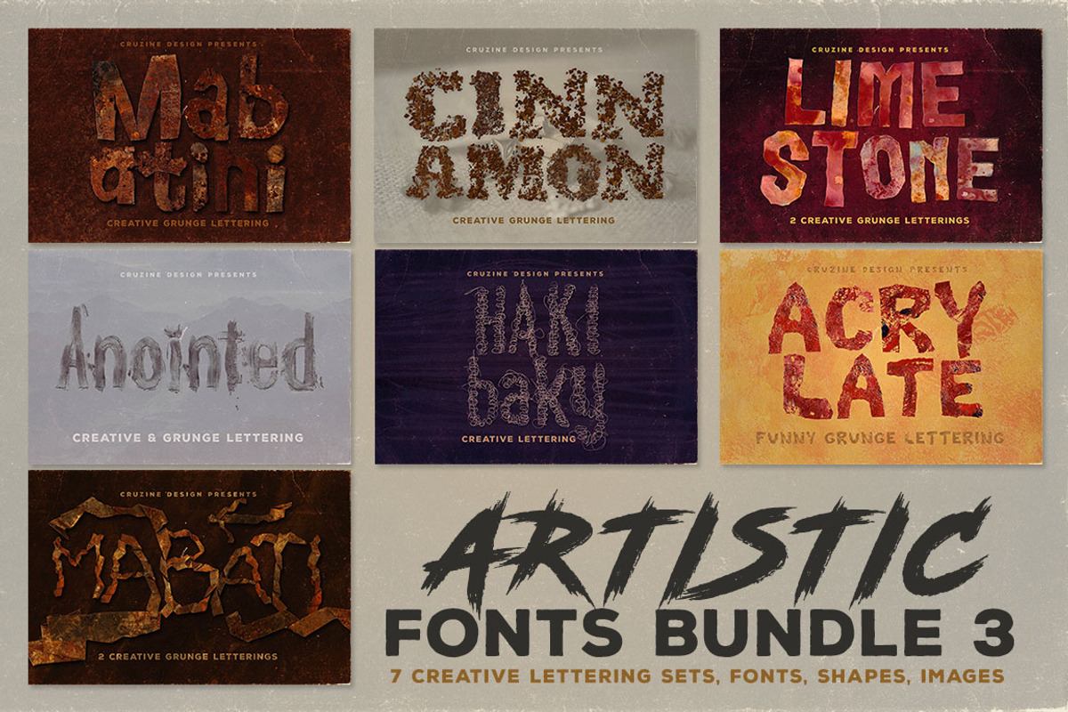 Artistic Fonts Bundle 3 Free Download Free Download