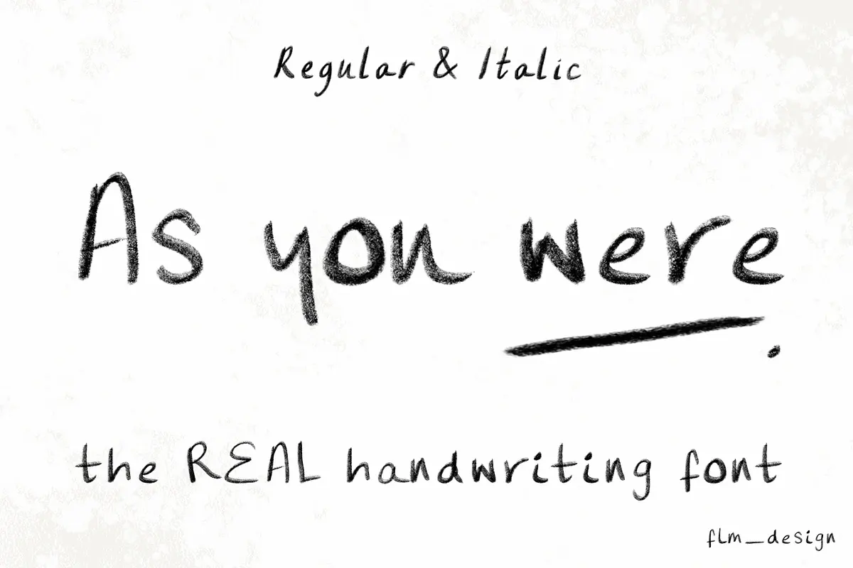 As You Were Casual Handwriting Font Free Download Free Download