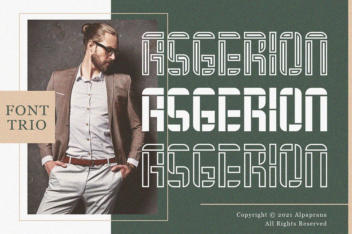 Asgerion - Display Font Trio Free Download Free Download