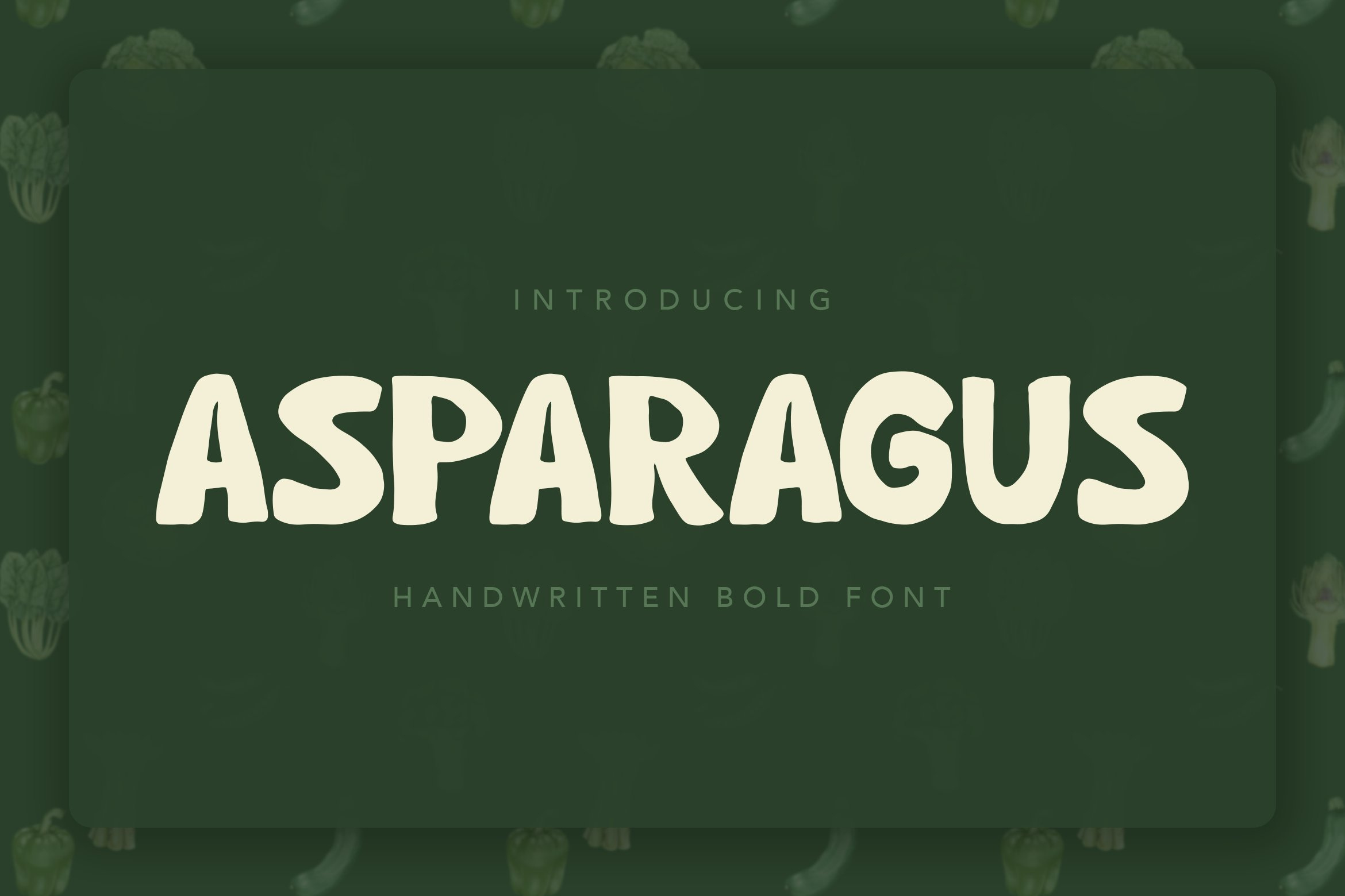 Asparagus Handwritten Font Free Download