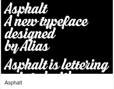 Asphalt Font Free Download