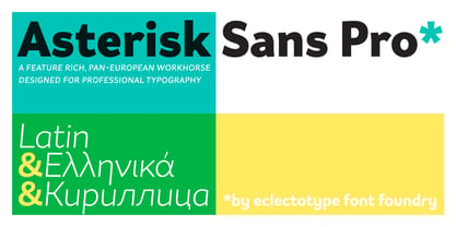 Asterisk Sans Pro Font Free Download