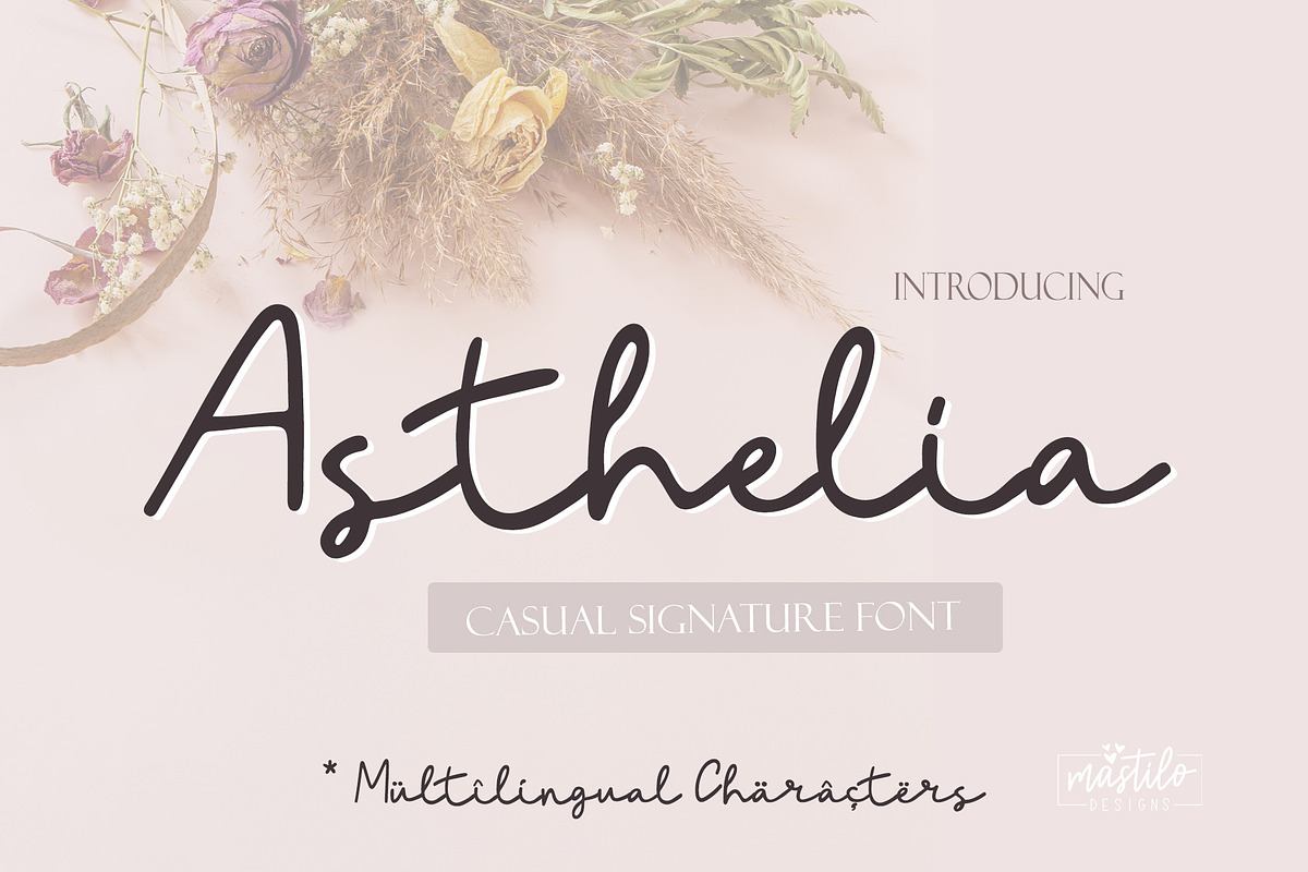 Asthelia Casual Signature Script Free Download Free Download