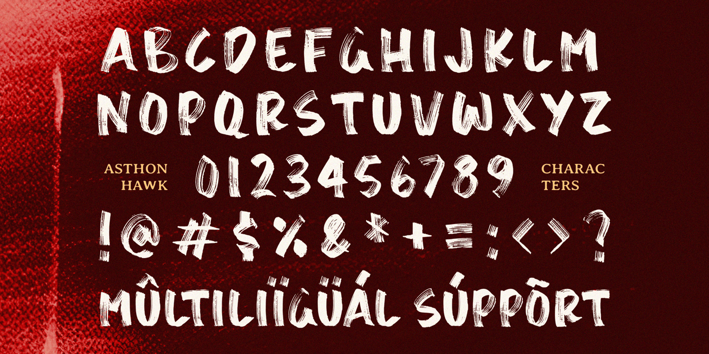 Asthon Hawk Font Free Download