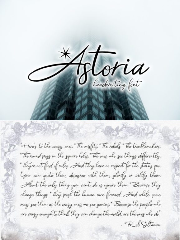 Astoria Font Free Download