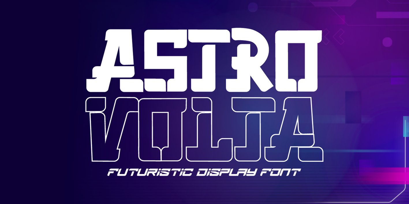 Astro Volta Outline Font Free Download