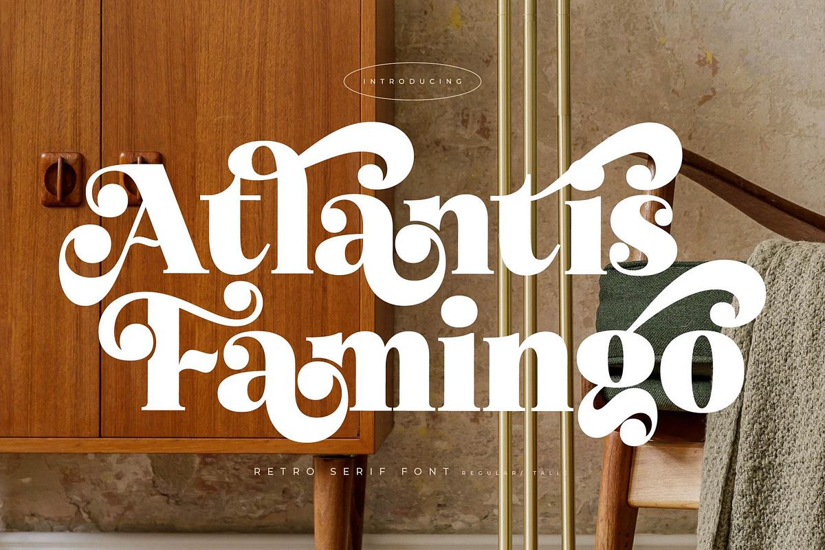 Atlantis Famingo Retro Serif Font Free Download Free Download