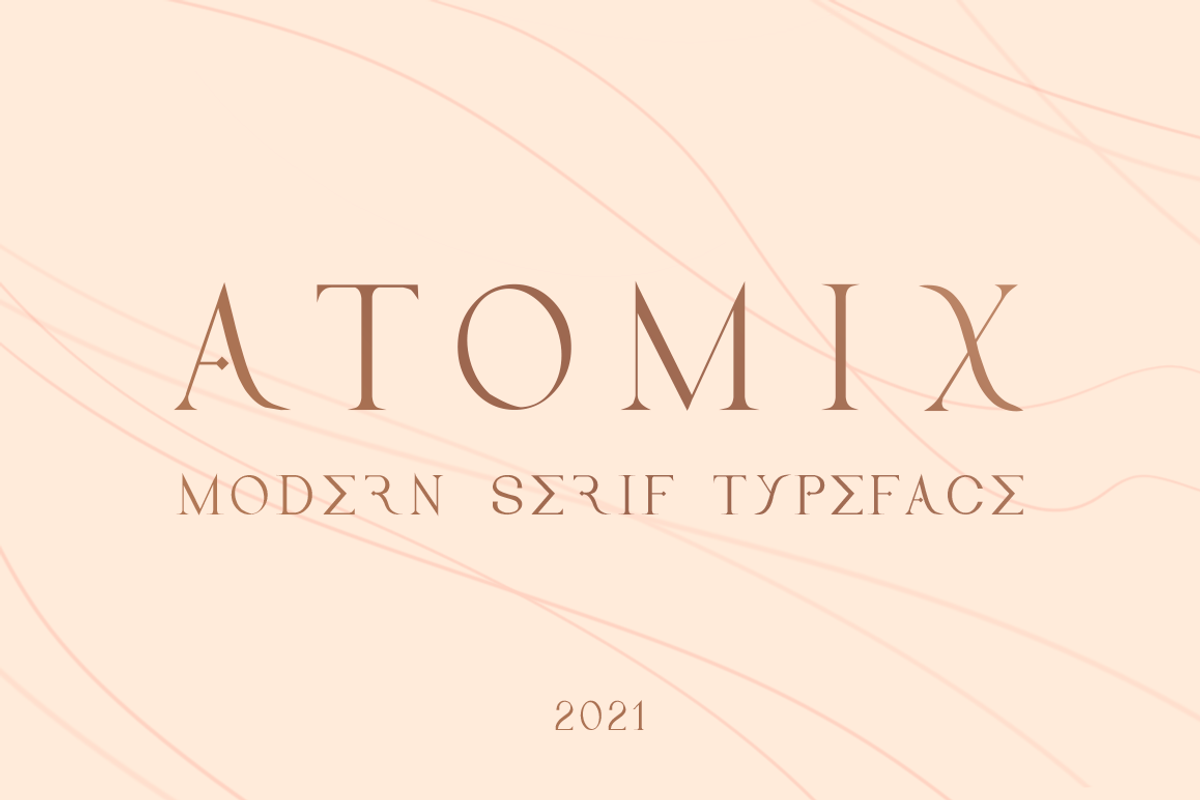 Atomix Modern Serif Typeface Free Download Free Download